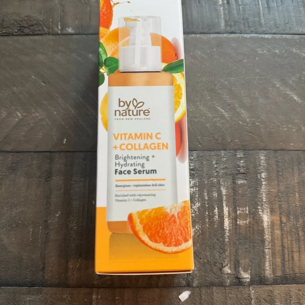 BY NATURE Brightening Face Serum Vitamin C + Collagen 3 fl.oz NIB Exp 12/26
